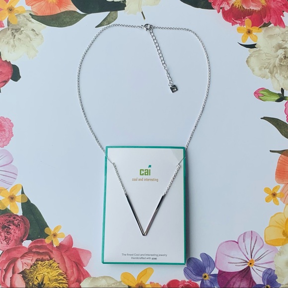 “V” Initial Necklace by Cool and Interesting (CAI) - Picture 2 of 2